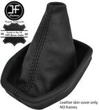 BLACK STITCH TOP GRAIN LEATHER MANUAL GEAR GAITER FITS FORD B MAX B-MAX 12-18