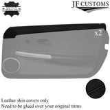 BLACK STITCH 2X TOP FRONT DOOR CAPPING COVERS FOR CHRYSLER CROSSFIRE 04-08