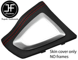 RED STITCH AUTOMATIC GEAR SURROUND NAPPA LEATHER COVER FOR BMW 4 F32 F33