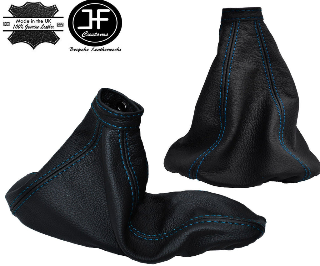 BLUE STITCH LEATHER GEAR & HANDBRAKE GAITER FITS ALFA ROMEO GTV SPIDER 98-05