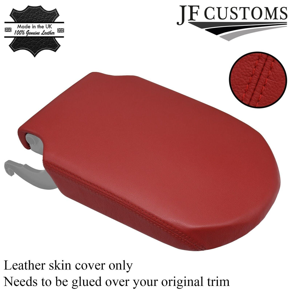 DARK RED LEATHER ARMREST COVER FITS RANGE ROVER L494 2013-2021 CUSTOM NEW
