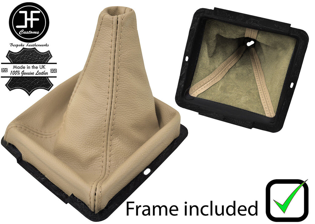 LIGHTSTONE REAL LEATHER MANUAL GEAR GAITER+FRAME FITS RANGE ROVER P38 1994-2002