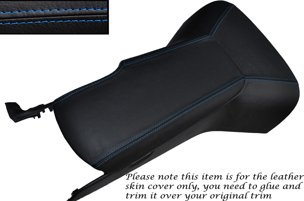 BLUE STITCH CENTRE CONSOLE COVER & ARMREST COVER FITS CORVETTE C6 2005-2013