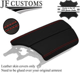 RED STITCH SPLIT ARMREST LID LEATHER COVERS FOR BMW 5 SERIES F10 F11 10-16