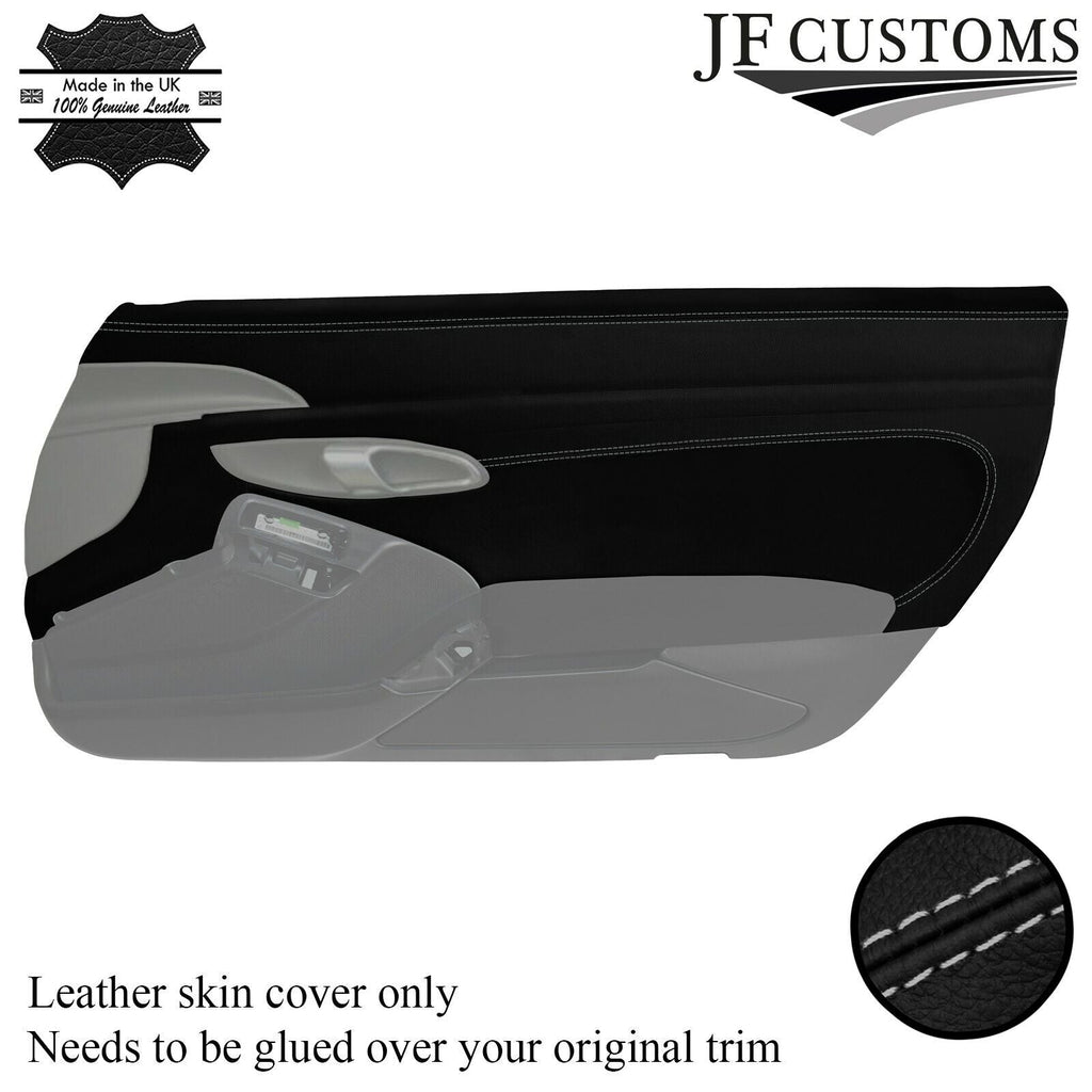 L GREY  STITCH 2X FRONT DOOR CARD TRIM COVERS FITS PORSCHE 718 CAYMAN 982  16-22