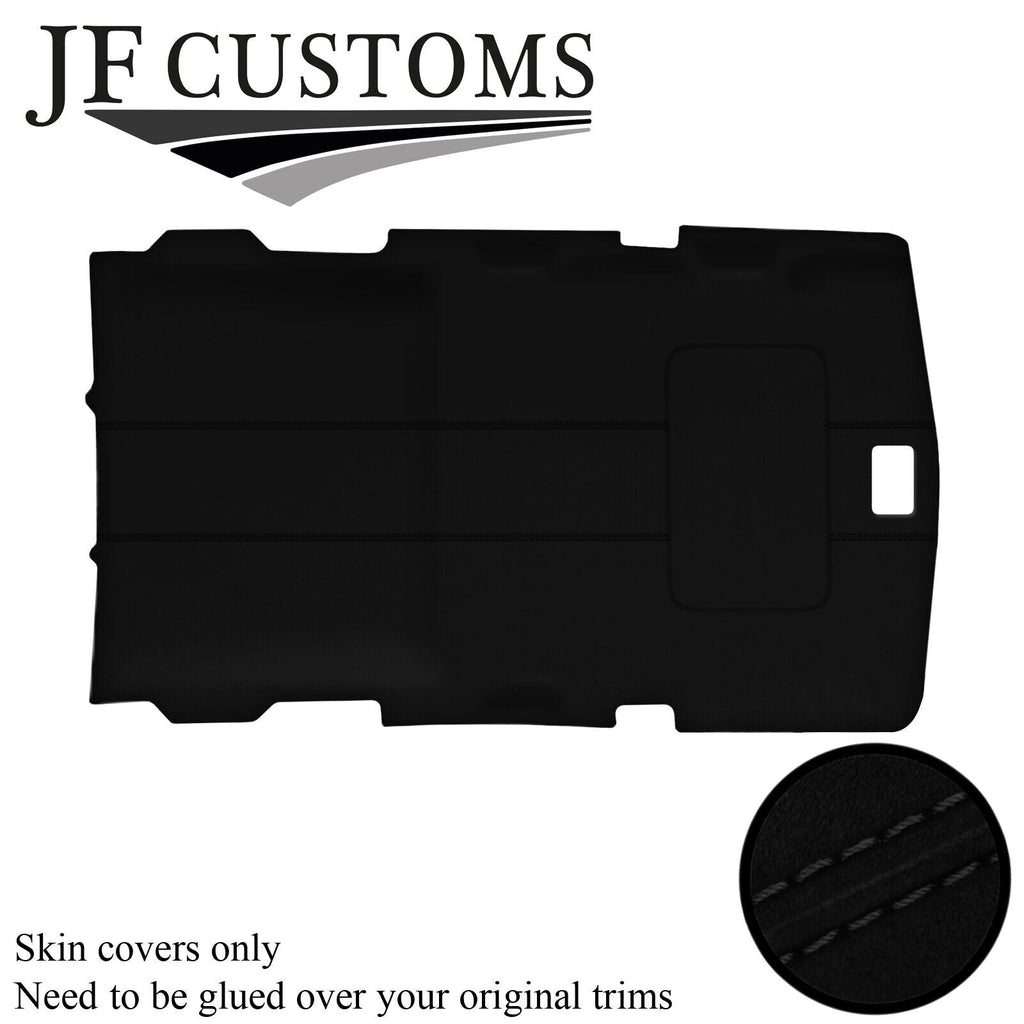 BLACK STITCH LUXE-SUEDE SUNROOF HEADLINER COVER FITS HUMMER H2 02-09 STYLE 2