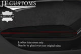 RED STITCH NAPPA LEATHER 2X FRONT DOOR ARMREST FOR AUDI A5 8F S5 CABRIO 09-16
