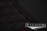 RED DIAMOND VINYL 4X TAILORED FLOOR CARPETS FOR MERCEDES C CLASS W202 93-00 JF1