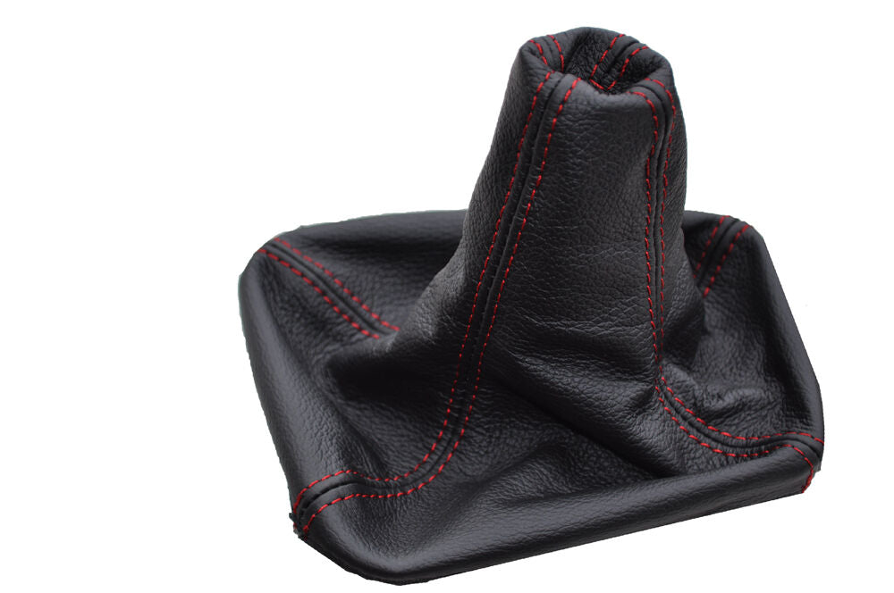 RED STITCH FITS MERCEDES MERCEDES S124 W124 C124 GEAR STICK GAITER LEATHER