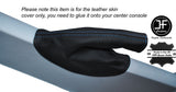 BLUE DOUBLE STITCH LEATHER HANDBRAKE GAITER FITS LOTUS ELISE & EXIGE MK2 01-12