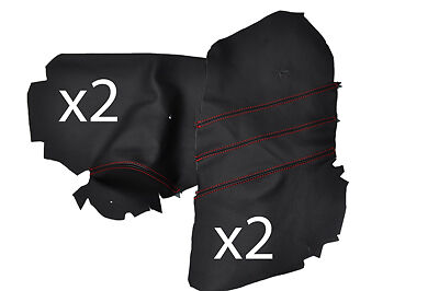 red stitch FITS VAUXHALL VX220 VX 220 4X DOOR TRIM INSERT LEATHER COVERS