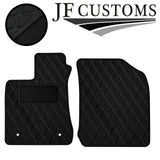 GREY DIAMOND STITCH VINYL 2X TAILORED FLOOR CARPET FOR TOYOTA HILUX 11-17 JF1