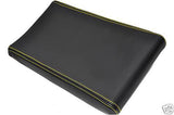 FITS NISSAN 300ZX Z32 LEATHER ARMREST COVER YELLOW STITCH CUSTOM NEW MADE IN UK