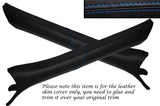 BLUE  STITCH 2X A PILLAR LEATHER COVERS FITS BMW E36 COUPE & CONVERTIBLE 91-98