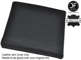 BLACK STITCH CONSOLE CUBBY BOX LID LEATHER COVER FITS RANGE ROVER P38 1994-2002