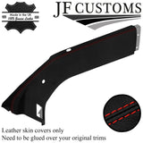 RED STITCH ITALIAN LEATHER HALO ROOF TRIM COVERS FITS CORVETTE C4 84-96