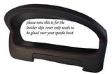 RED STITCHING FITS ROVER 25 MG ZR 2004-2006 GAUGE HOOD SPEEDO LEATHER COVER ONLY