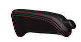 red stitch FITS BMW Z4 E85 03-11 HANDBRAKE HANDLE LEATHER COVER ONLY CUSTOM NEW