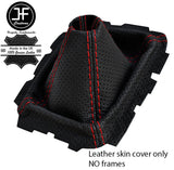 RED STITCH PERFORATED LEATHER GEAR GAITER FOR MAZDA MX-5 MIATA NA MK1 89-98