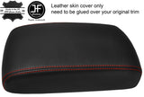 RED STITCHING ARMREST REAL LEATHER COVER FOR SUBARU TRIBECA B9 2008-2014