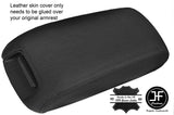 BLACK STITCHING REAL LEATHER ARMREST LID COVER FITS DODGE JOURNEY 2011-2017