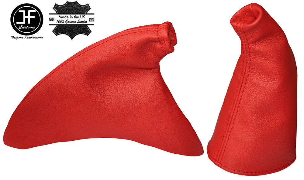 RED LEATHER GEAR HANDBRAKE GAITER FITS HONDA CIVIC TYPE R EP3 2001-2005
