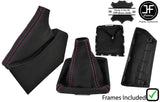 PINK STITCH LTHR GEAR+HANDBRAKE GAITER+FRAME FOR SUBARU IMPREZA WRX STI 08-14