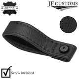 BLACK LEATHER TAILGATE BOOT PULL STRAP HANDLE FITS FIAT 500 ABARTH 07-16