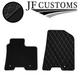 WHITE DIAMOND STITCH VINYL 4 XTAILORED FLOOR CARPET FOR HYUNDAI NEXO 18-21 JF1