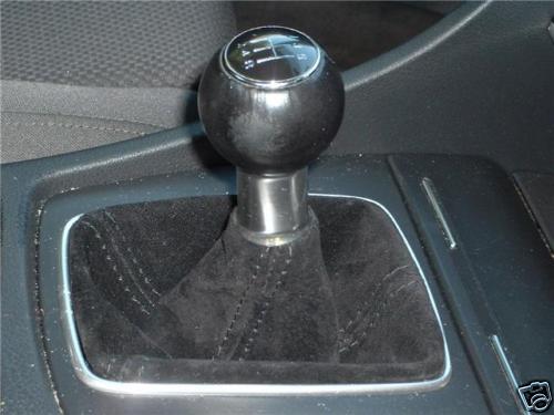 FITS AUDI A4 A6 B6 BLACK PU SUEDE GEAR GAITER 1999-2004 CUSTOM NEW MADE IN UK