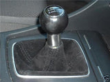 FITS AUDI A4 A6 B6 BLACK PU SUEDE GEAR GAITER 1999-2004 CUSTOM NEW MADE IN UK