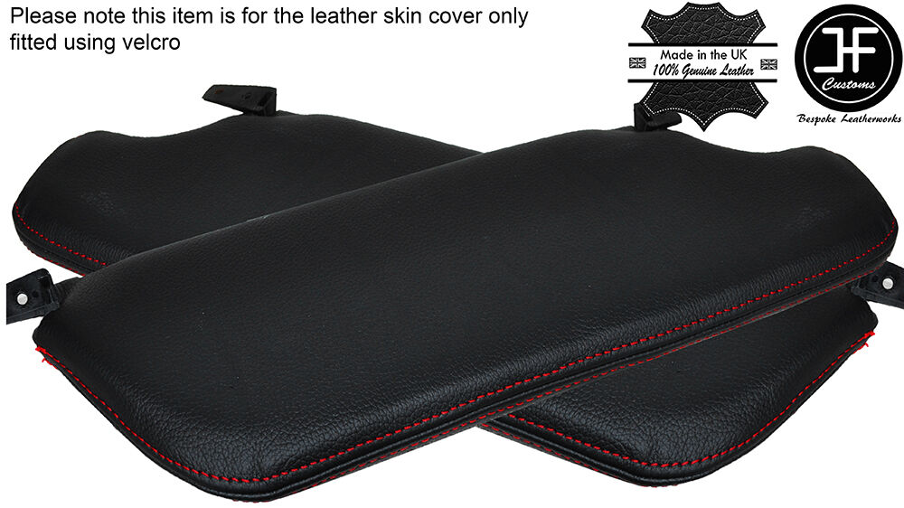RED STITCH 2X SUN VISORS COVERS FITS ALFA ROMEO VELOCE SPIDER S2 S3 105 115