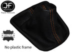ORANGE STITCH MANUAL LEATHER GEAR GAITOR GAITER FITS RENAULT CLIO II MK2 97-05