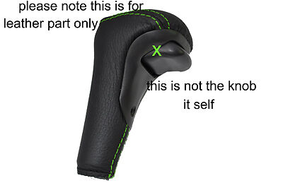 GREEN STITCH FITS RANGE ROVER P38 HSE DSE AUTOMATIC VOGUE LTHR GEAR KNOB COVER