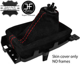 RED  STITCH REAL SUEDE AUTOMATIC GEAR GAITER FOR LEXUS RC 200 300 350 2014-18