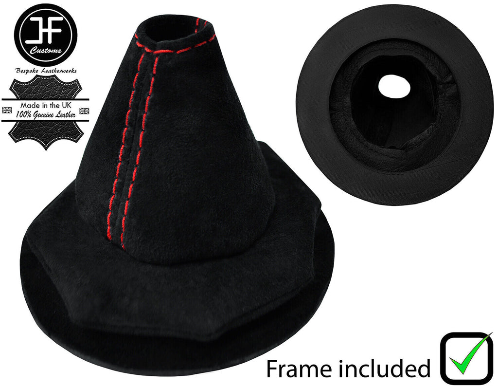 RED STITCH SUEDE GEAR GAITER + PLASTIC FRAME FOR POLARIS SLINGSHOT 2015-2019