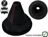 RED STITCH SUEDE GEAR GAITER + PLASTIC FRAME FOR POLARIS SLINGSHOT 2015-2019