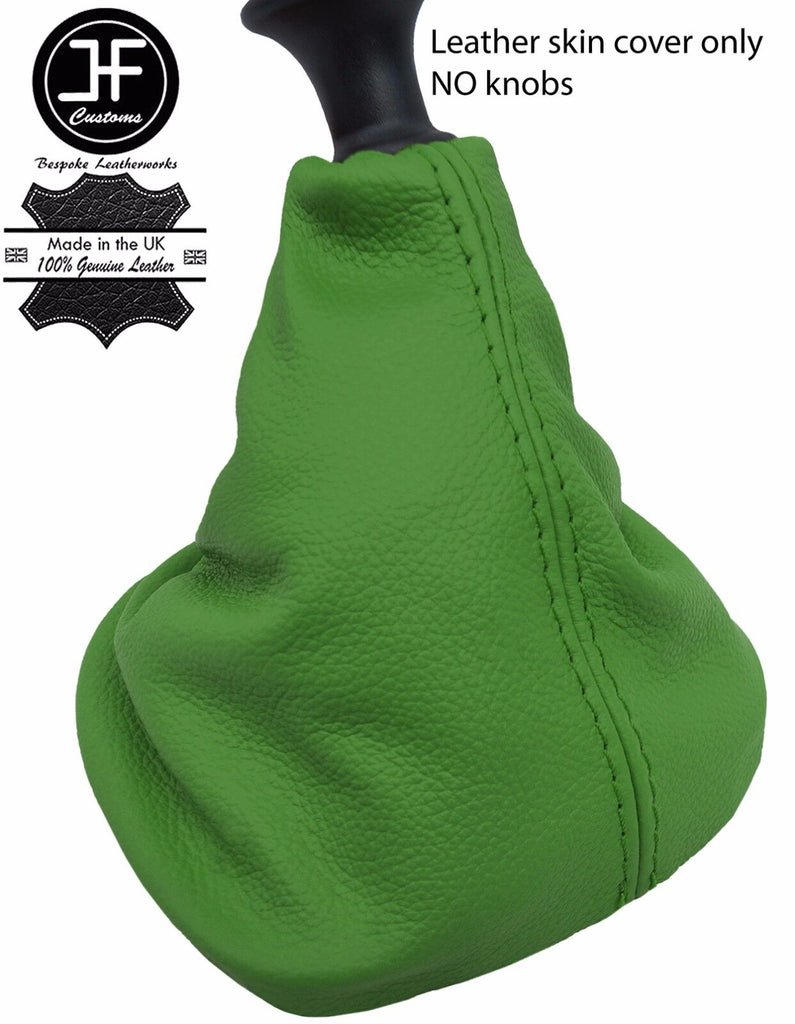 GREEN TOP GRAIN REAL LEATHER MANUAL GEAR GAITER FITS RENAULT TRAFIC 2001-2014