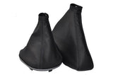 FITS FIAT COUPE 16V 20V TURBO GEAR & HANDBRAKE GAITER BLACK CUSTOM NEW