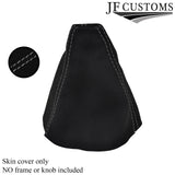 GREY STITCH FITS HONDA CIVIC FK2 S TYPE S MK8 2006 - 2012 GEAR GAITER SUEDE