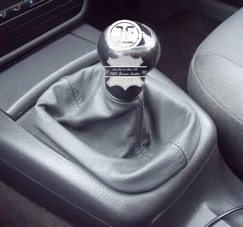 FOR VW VOLKSWAGEN PASSAT B5 FL 2001-2005  GEAR GAITER GENUINE LEATHER DARK GREY