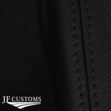 BLACK STITCH LEATHER REAR ARMREST+SEAT PAD COVERS FOR FORD MONDEO MK3 01-06