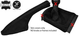 BLACK STITCH REAL SUEDE GEAR & HANDBRAKE GAITER FITS SEAT IBIZA CORDOBA 02-08