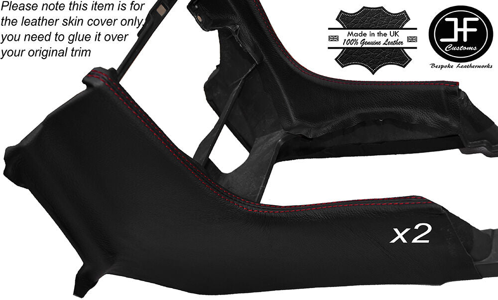 RED STITCH CONSOLE GEAR SURROUND TRIM SKIN COVER FITS TOYOTA CELICA 1990-1993