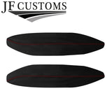 RED STITCH LEATHER FRONT DOOR ARMREST COVERS FOR BMW F32 F33 F82 F83 CUSTOM NEW