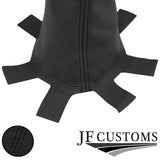 BLACK STITCH LEATHER GEAR GAITER+PLASTIC FRAME FOR HONDA CIVIC EP3 TYPE R 01-05