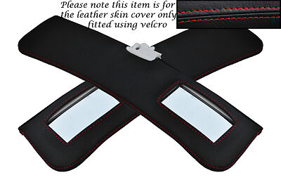 RED STITCHING FITS ALFA ROMEO GTV COUPE 916 95-05 2X SUN VISORS COVER ONLY