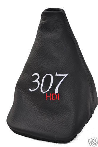 FITS PEUGEOT 307 GEAR STICK GAITER EMBROIDERED 307 HDI CUSTOM NEW MADE IN UK
