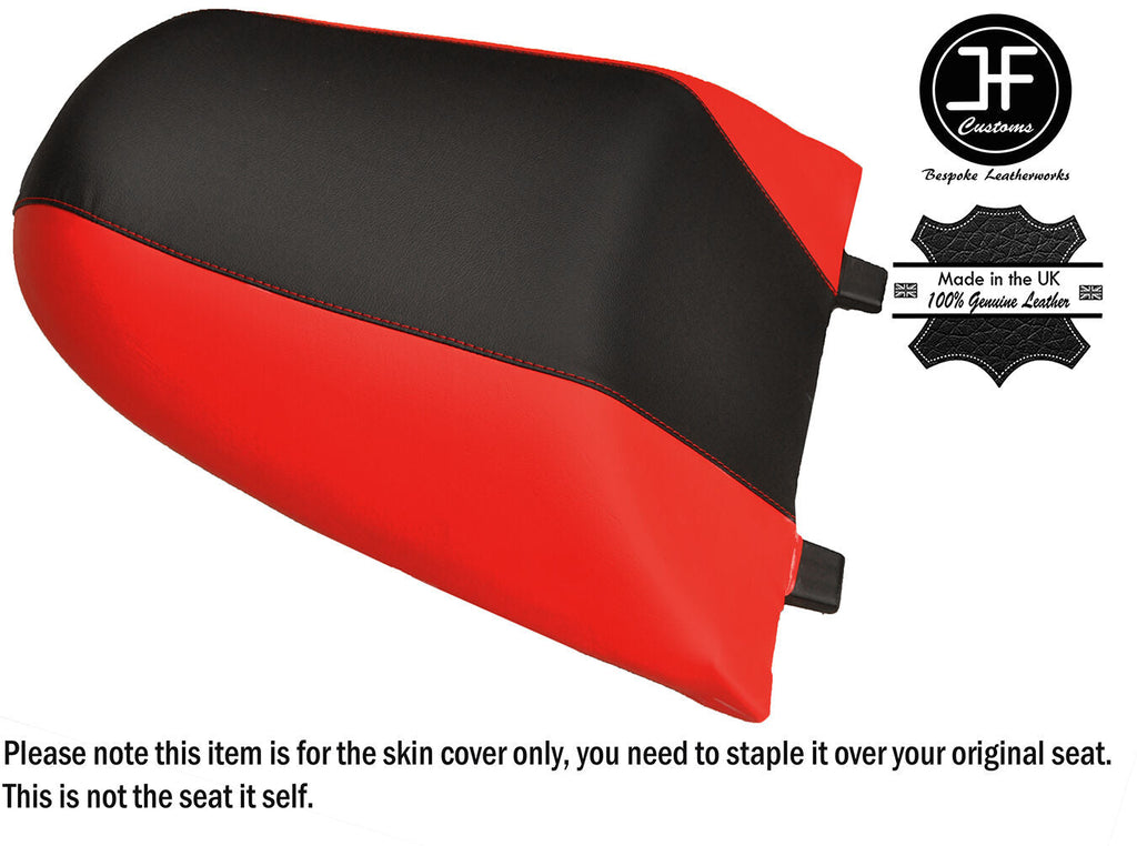 BLACK & RED VINYL CUSTOM FITS POLARIS GENESIS 99-04 1200 REAR SEAT COVER