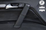 BLACK STITCH 1X PASSENGER DOOR HANDLE LEATHER COVER FITS AUDI Q7 4L 2006-2015